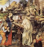 Fra Filippo Lippi The Vision of St Bernard Sweden oil painting artist